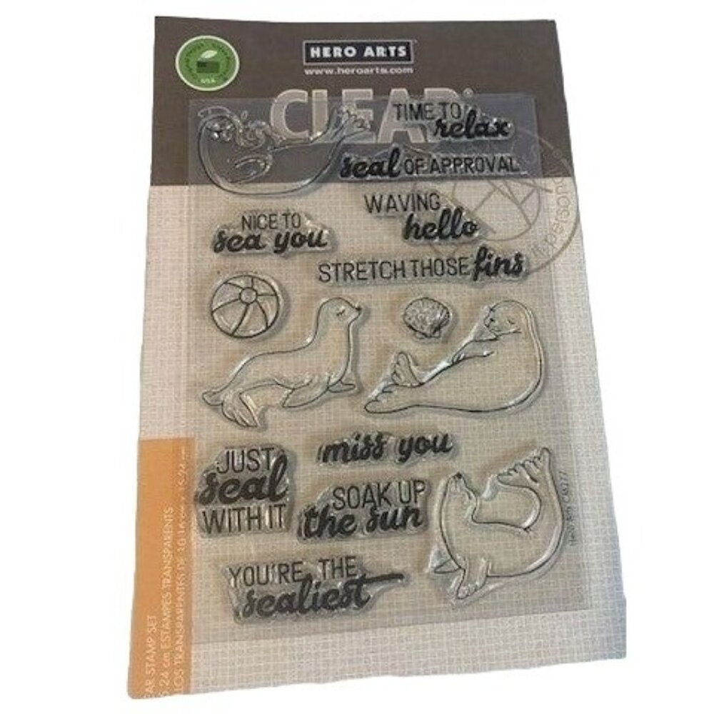 Hero Arts Seal of Approval Clear Cling Stamps Set
